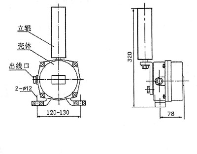 XLPP-J-I、XLPP-J-II兩級跑偏開關KBW-220P防爆兩級跑偏開關